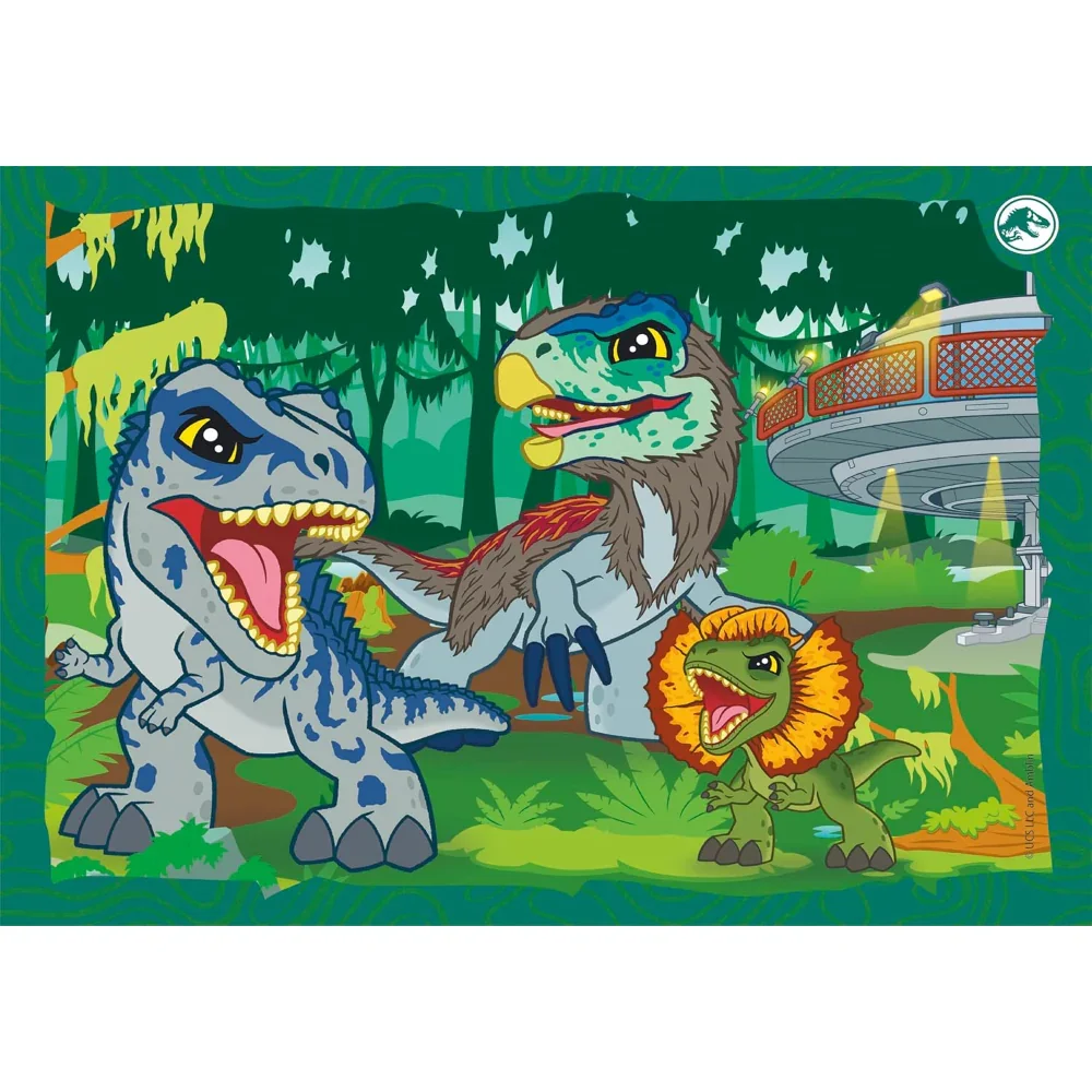 Clementoni Jurassic World Super Color 4-in-1 Puzzle - Image 4