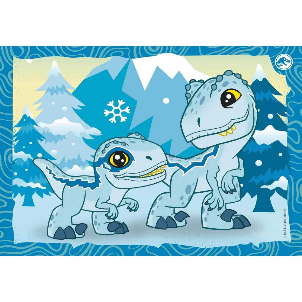 Clementoni Jurassic World Super Color 4-in-1 Puzzle - Image 5
