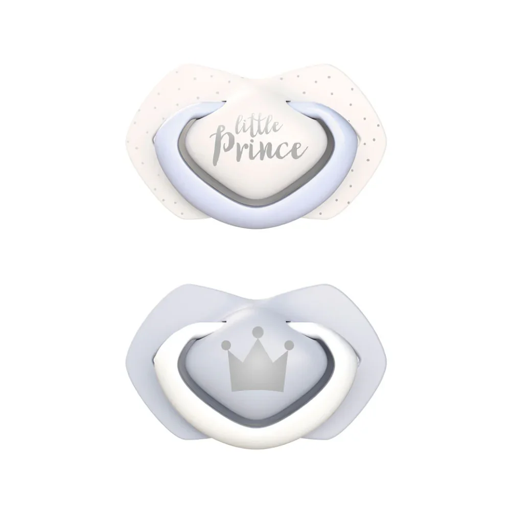 Canpol Babies Royal Baby Silicone Pacifier with Sterilization Case – 0–6 Months (2 Pcs)