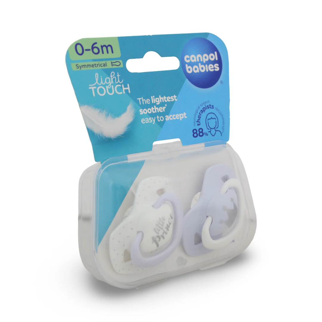 Canpol Babies Royal Baby Silicone Pacifier with Sterilization Case – 0–6 Months (2 Pcs) - Image 4