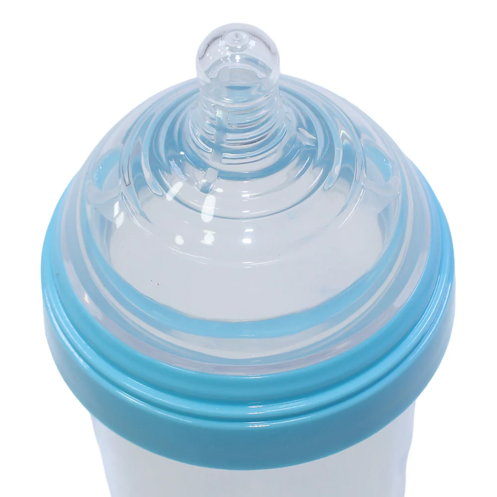 La Frutta Wide-neck Plus Feeding Bottle – (270 ml) Blue - Image 3