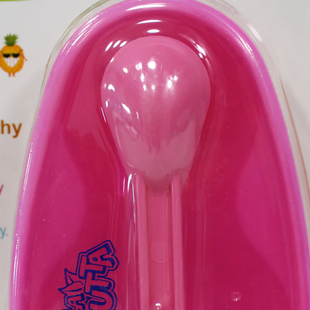 La Frutta Baby Plate and Spoon Set – Fuchsia - Image 3