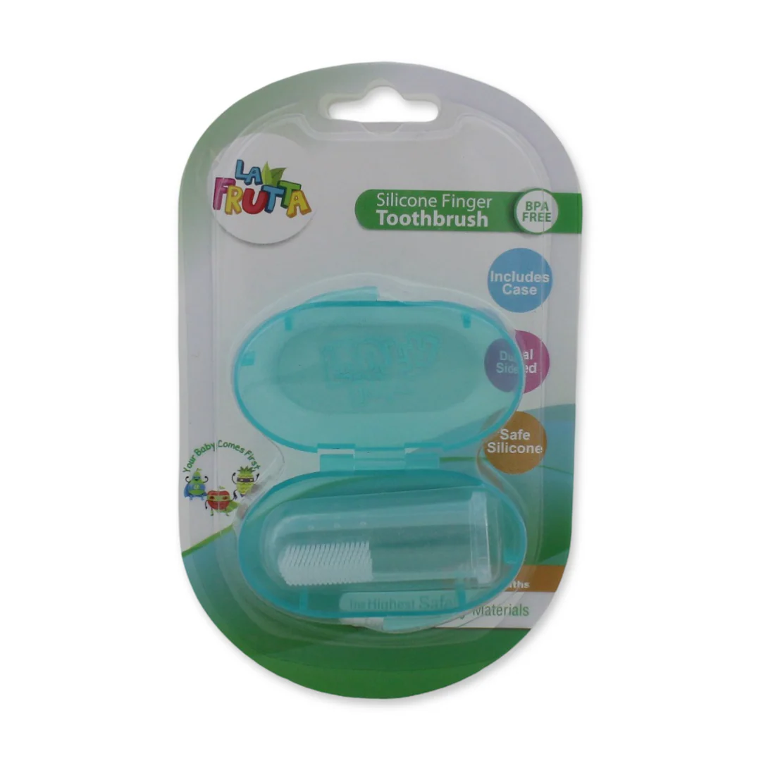 La Frutta Baby Finger Toothbrush – Aqua - Image 3