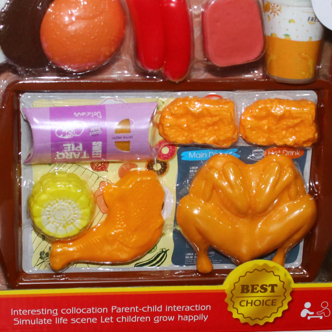 Fast Food Play Food Set – 19 Pieces - Image 3