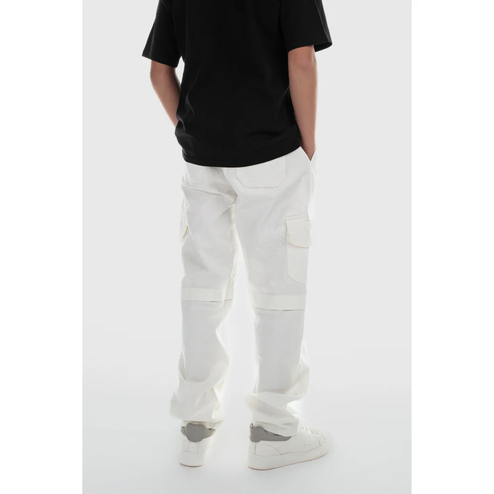Unisex Gabardine Pants – Off-white - Image 2