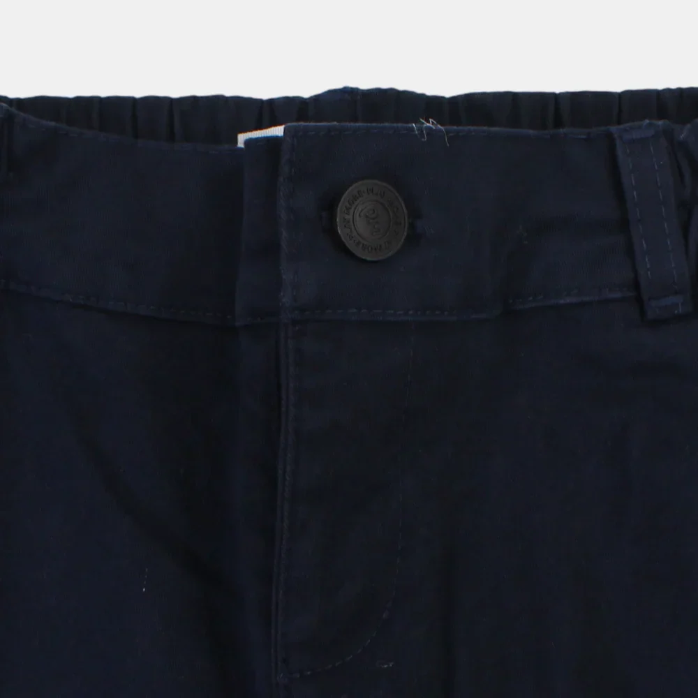 Unisex Baby Navy Gabardine Pants - Image 3