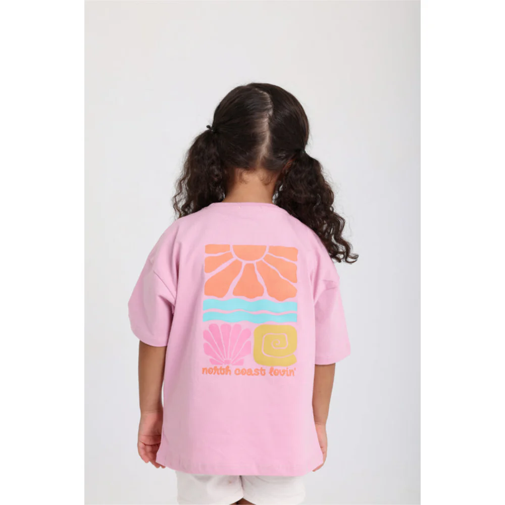Teens Pink North Coast Lovin’ Short-Sleeved T-Shirt - Image 2