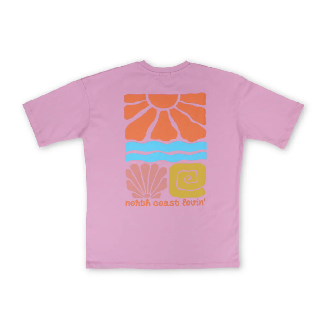 Teens Pink North Coast Lovin’ Short-Sleeved T-Shirt - Image 5