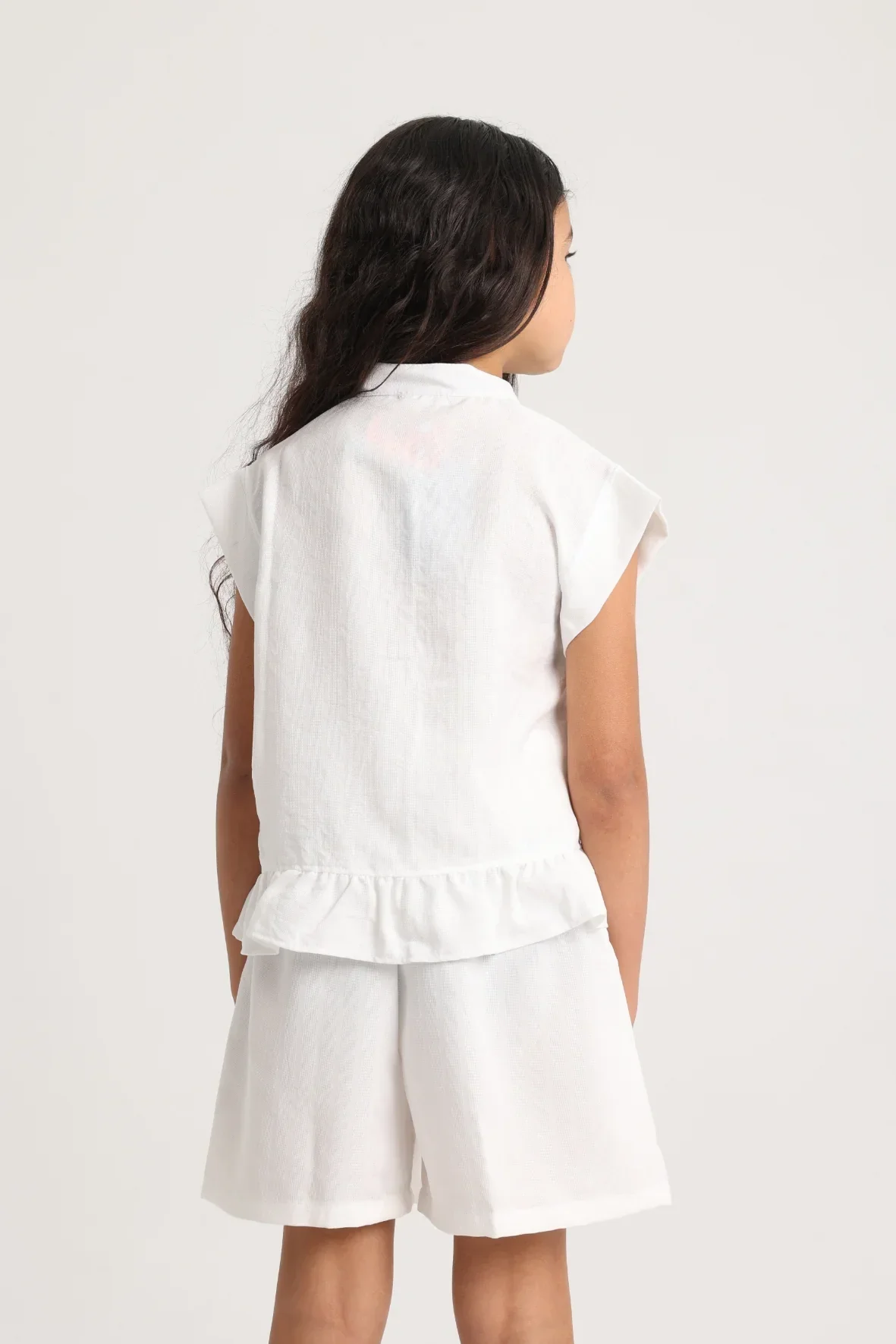 Girls Blouse – Off-White - Image 2