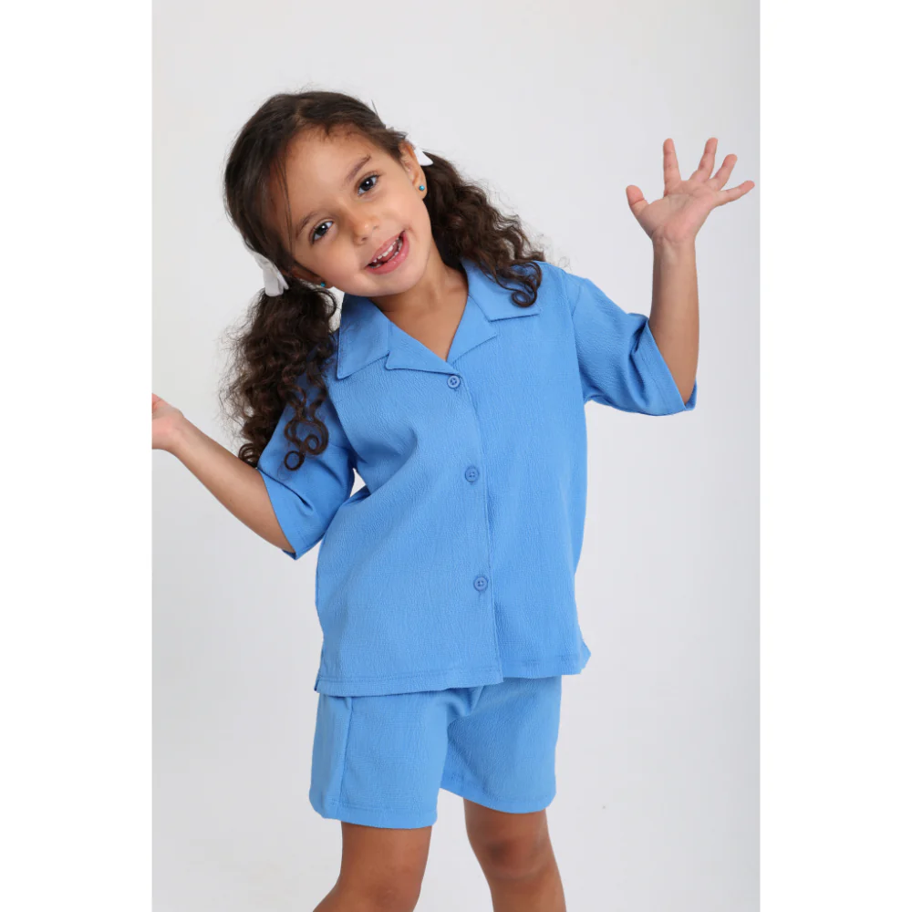 Unisex Baby 2-Piece Outfit Set – Blue - Image 2