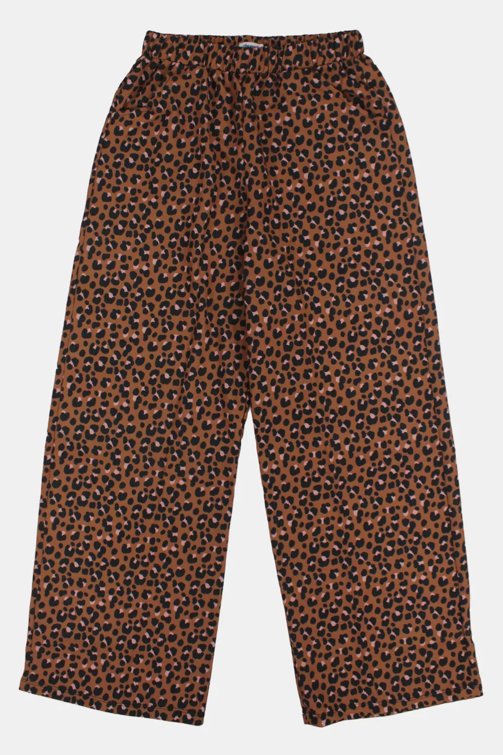 Girls Brown Leopard Pants