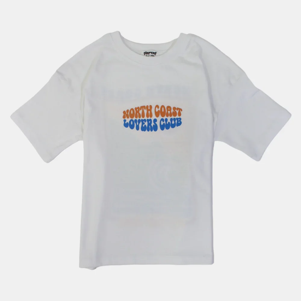 Unisex Short-Sleeved Cotton T-Shirt – White "North Coast Lovers Club"