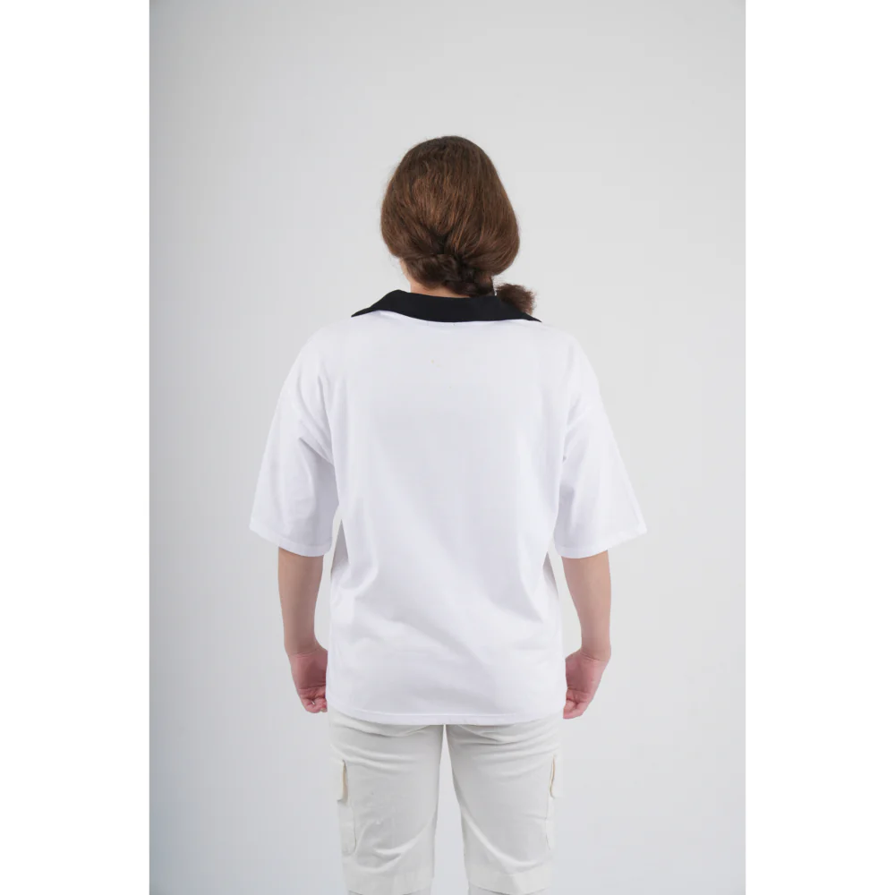 Unisex White "PLAYING OUTDOORS" T-Shirt - Image 3