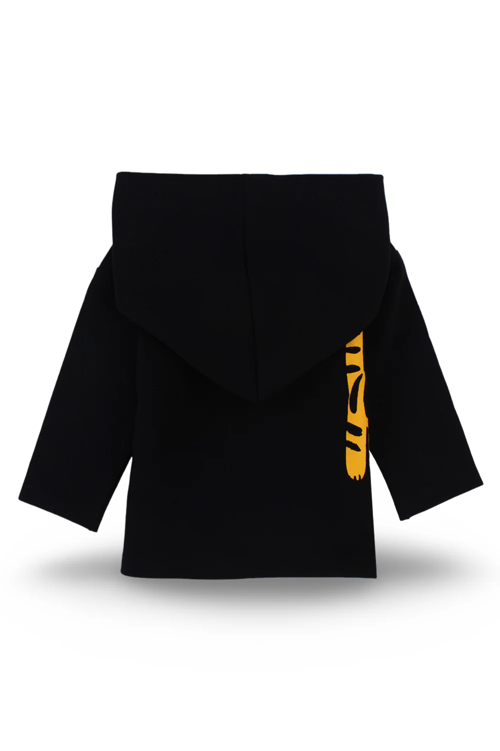 Baby Boys Cotton Hooded T-Shirt – Black with Little Tiger Print - Image 7