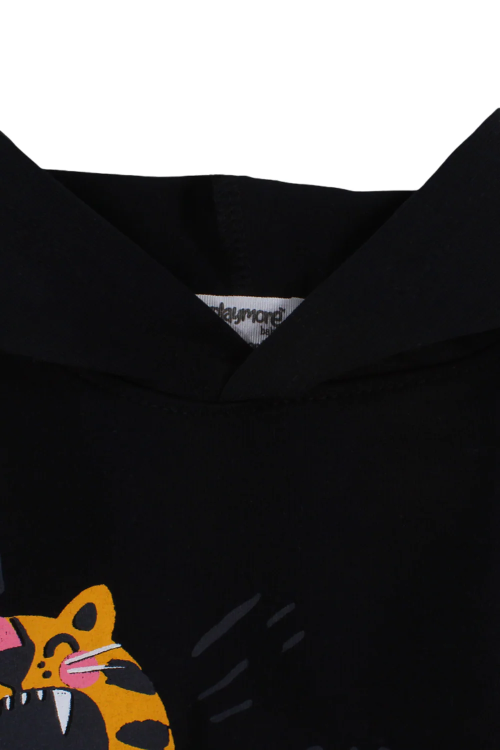 Baby Boys Cotton Hooded T-Shirt – Black with Little Tiger Print - Image 8