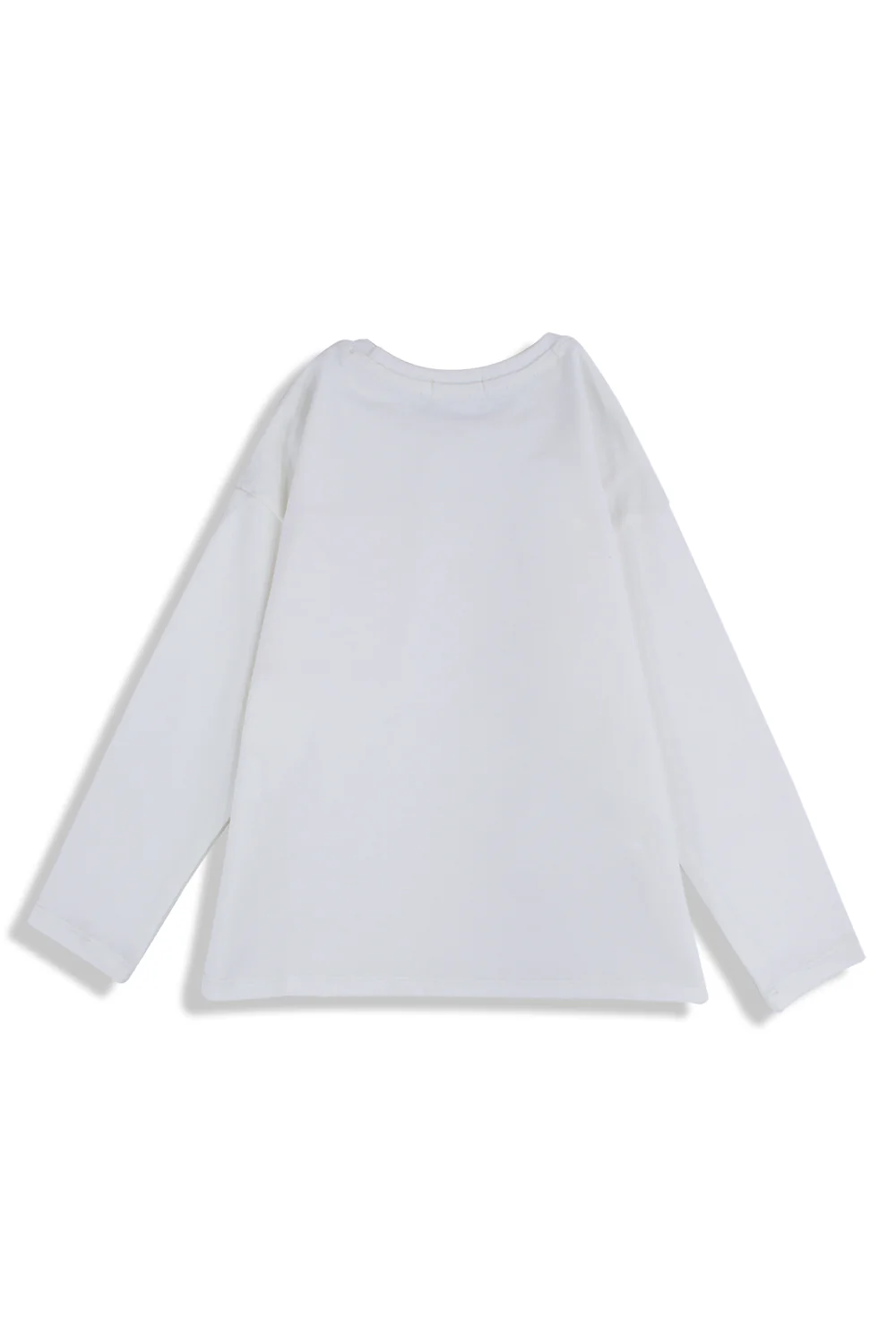 Girls Cotton T-Shirt – Off-White with Flower Print - Image 9