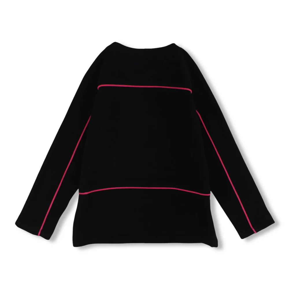 Girls Cotton T-Shirt – Black with "Play Couture" Print - Image 8