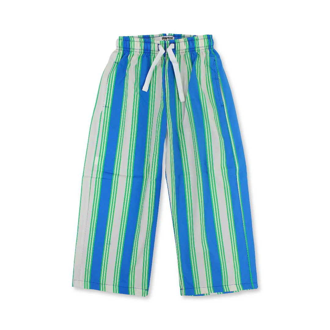 Unisex Cotton Pants – Blue & Off-White - Image 5