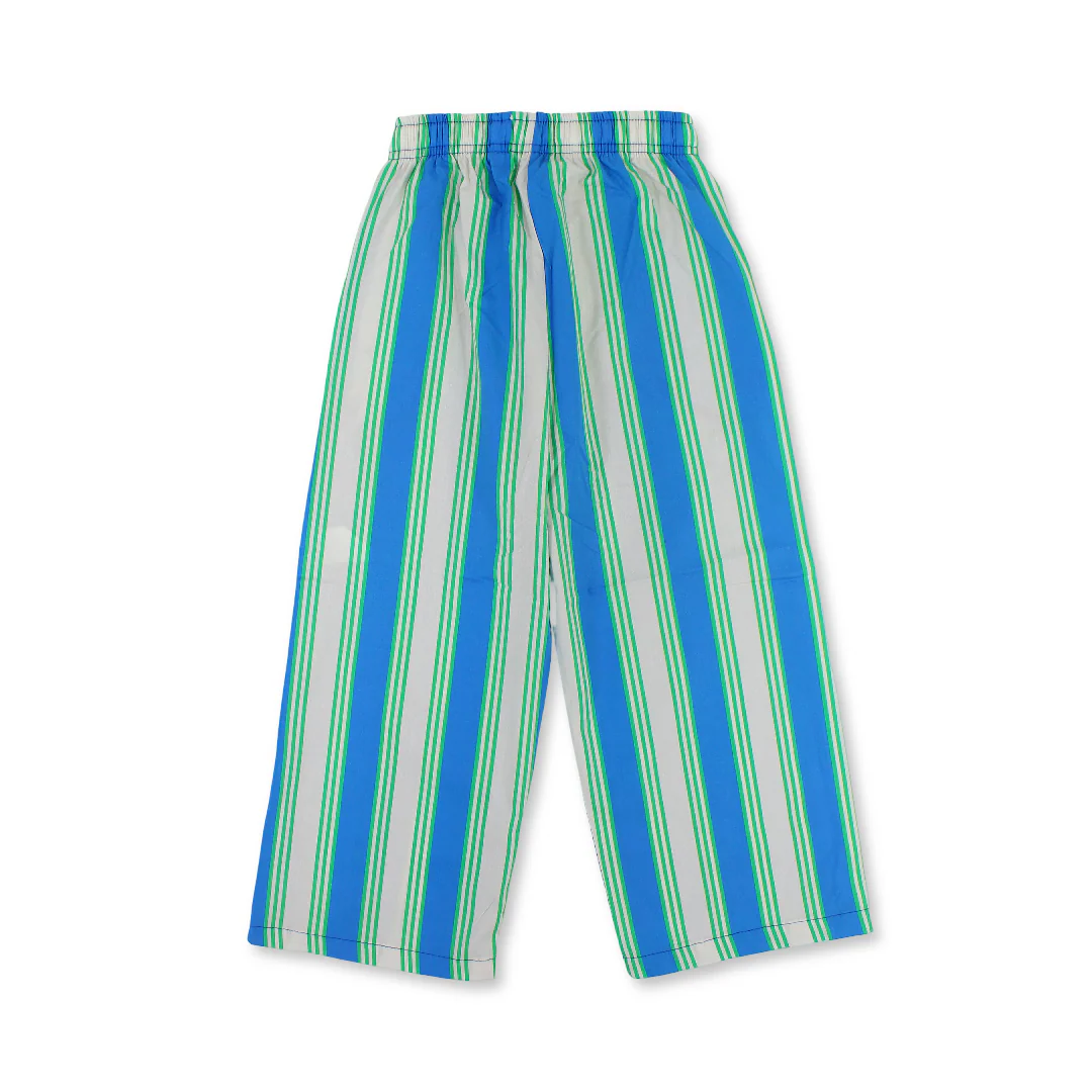 Unisex Cotton Pants – Blue & Off-White - Image 6