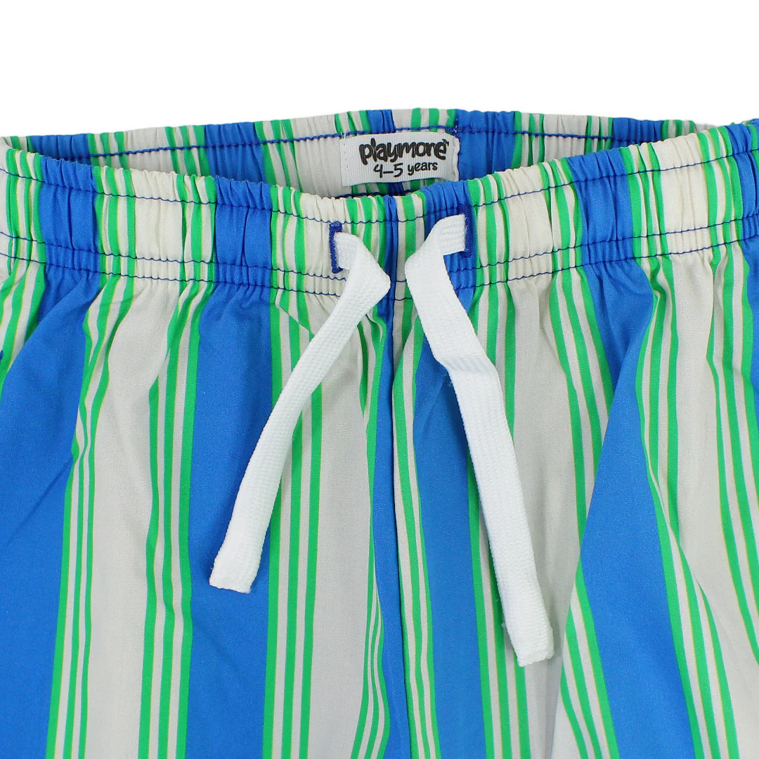 Unisex Cotton Pants – Blue & Off-White - Image 7