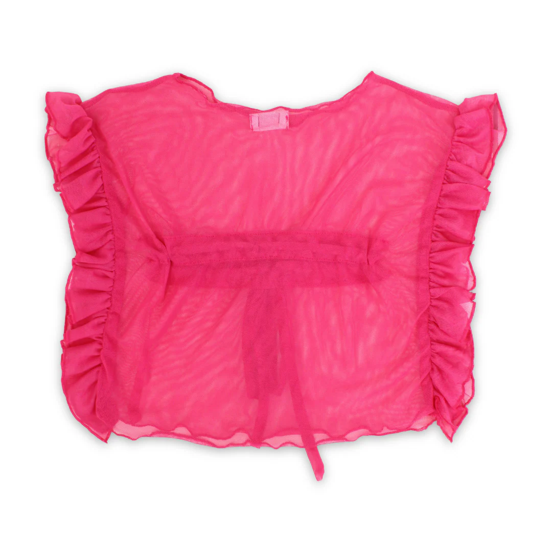 Baby Girls Tulle Swimwear – Fuchsia - Image 2