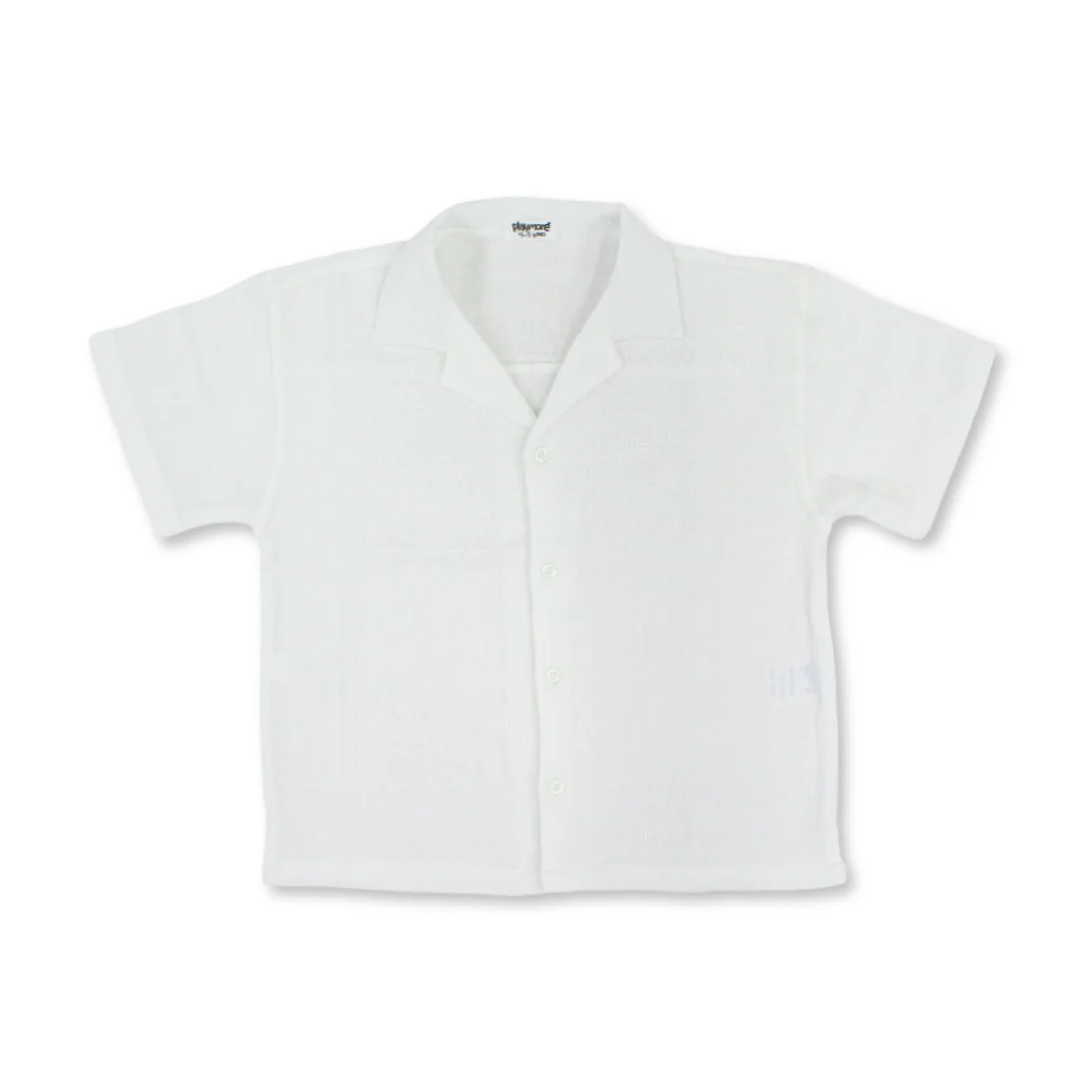 Boys Linen Shirt – White - Image 4