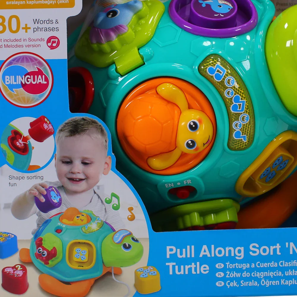 WinFun Pull Along Sort 'N Learn Turtle - Image 5
