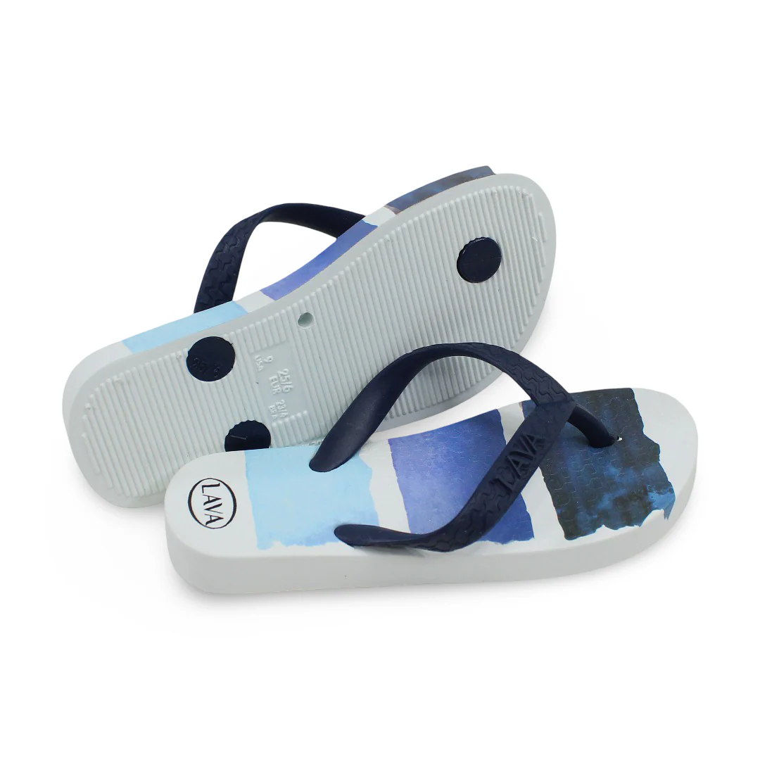 Girls Rubber Slippers – Navy - Image 3