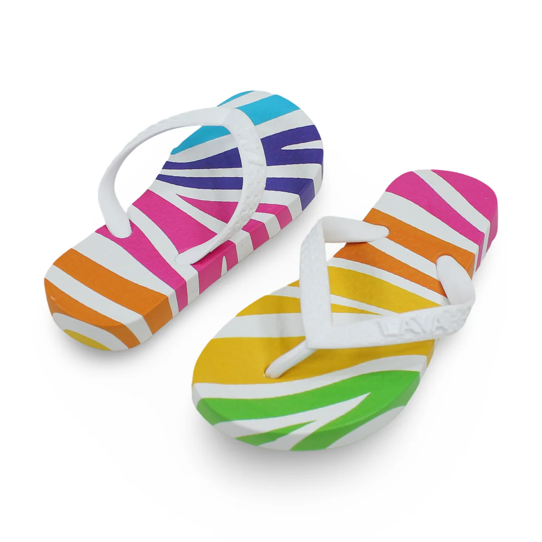 Girls Rubber Slippers – White - Image 2