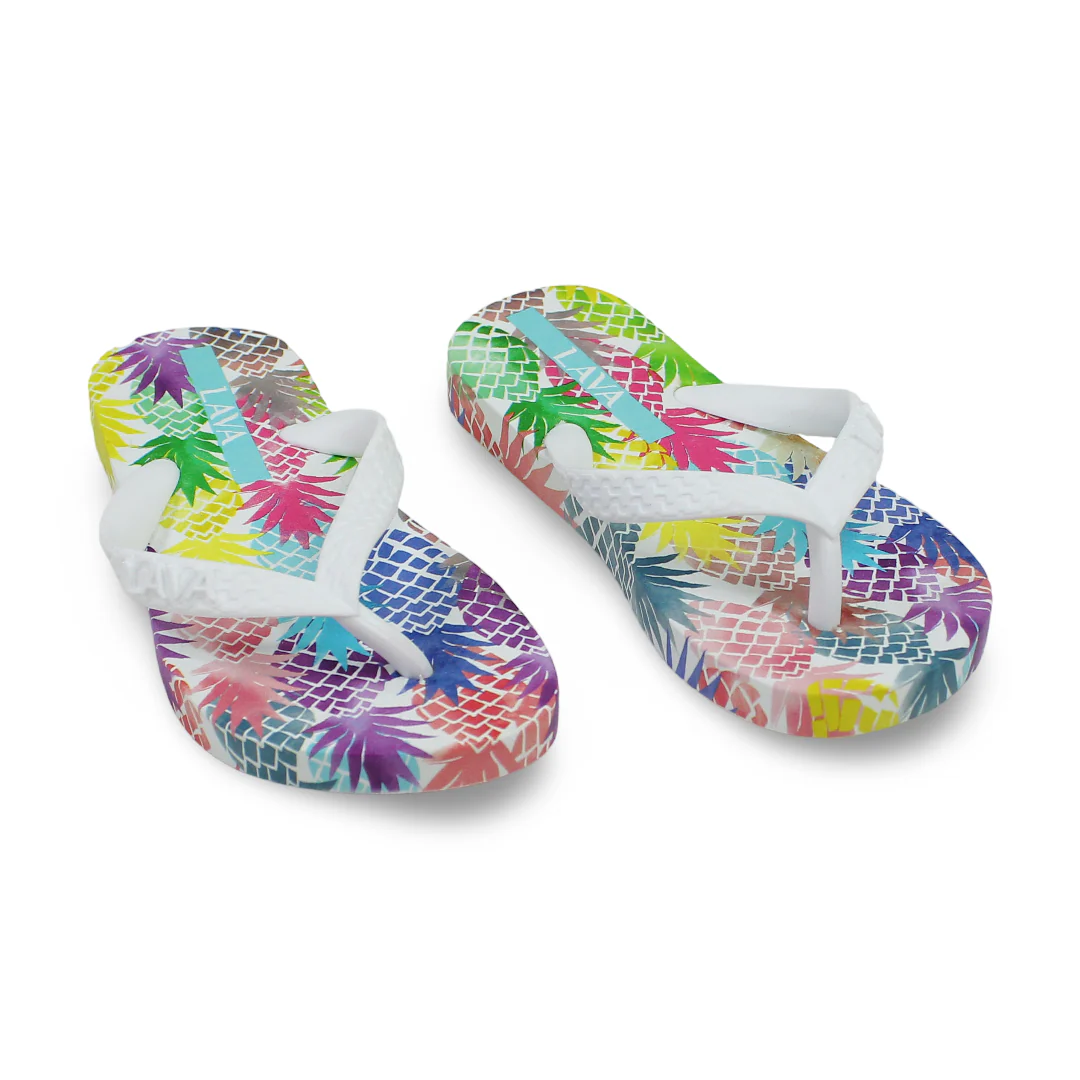 Girls Rubber Slippers – White