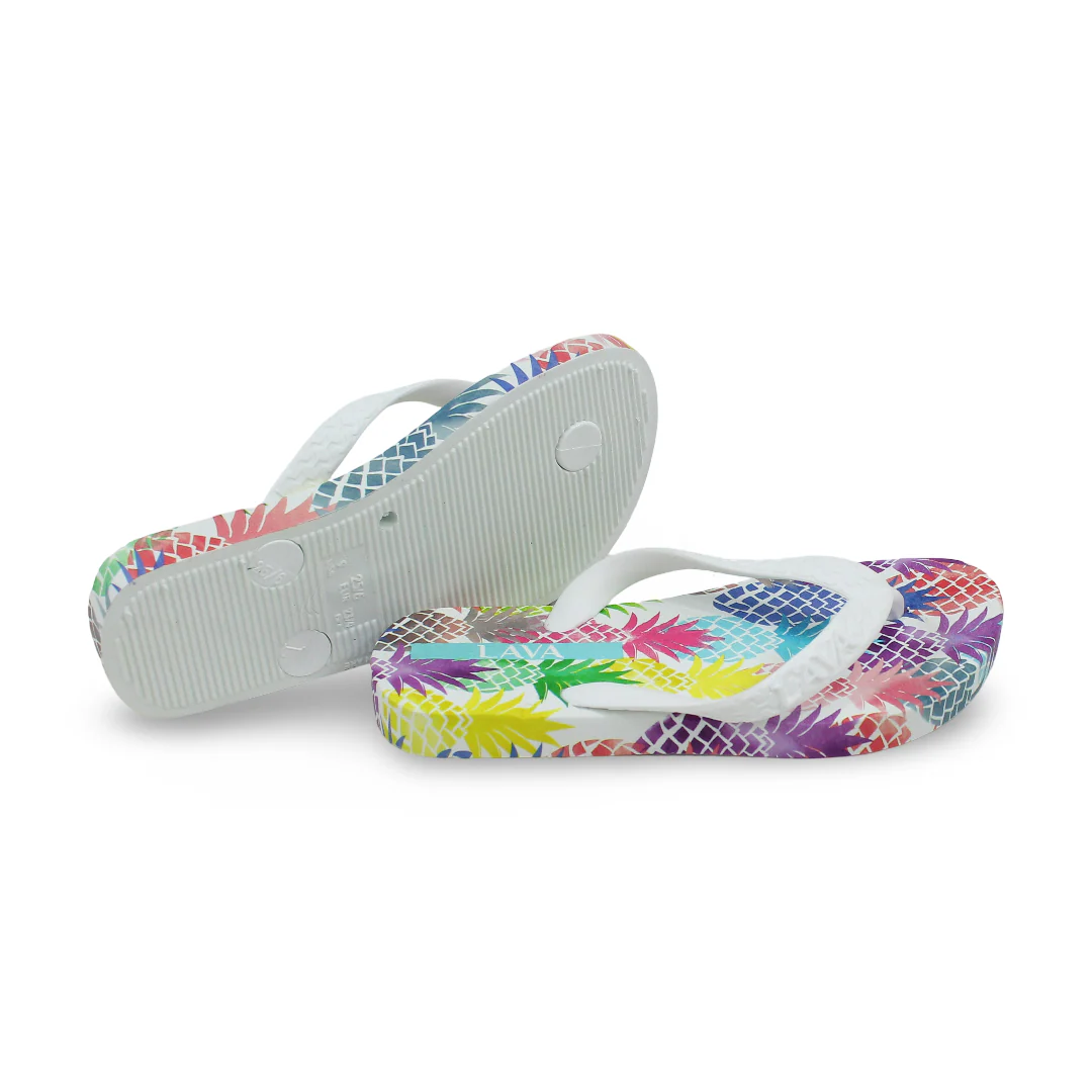 Girls Rubber Slippers – White - Image 3