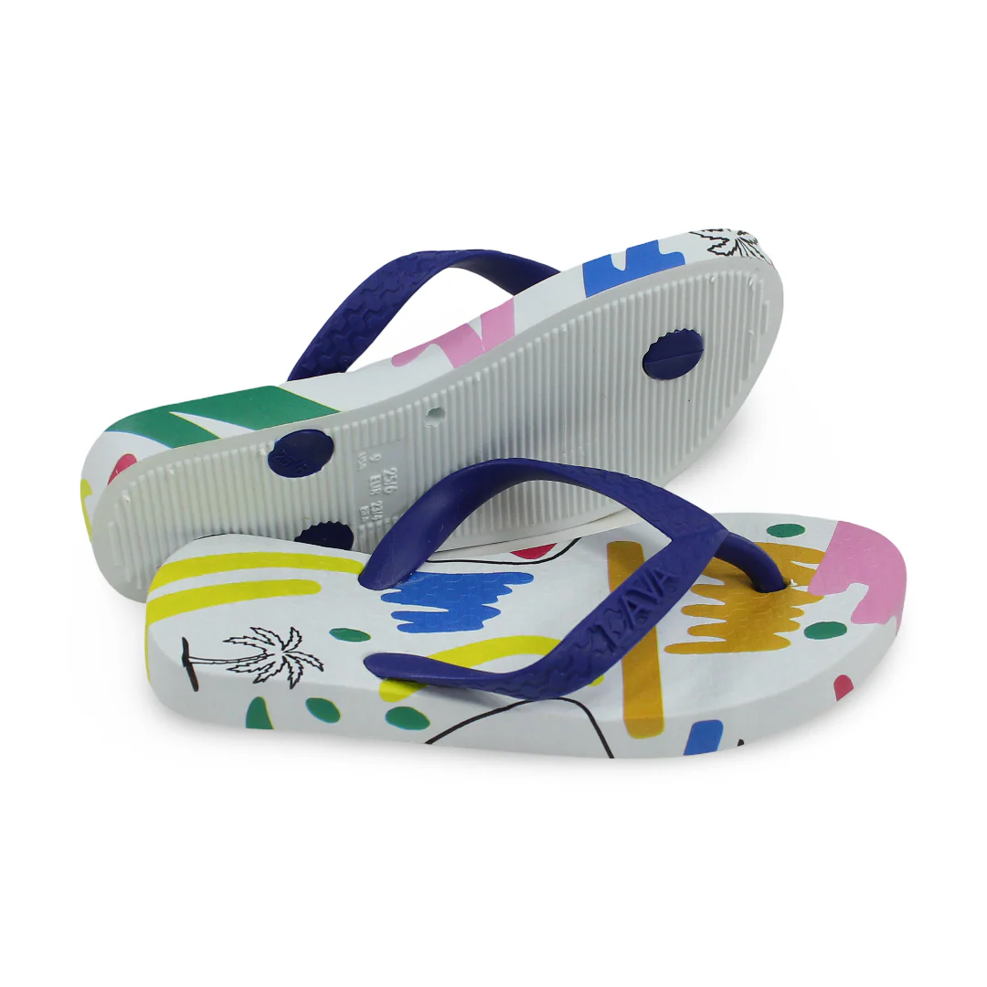 Girls Rubber Slippers – Blue - Image 3