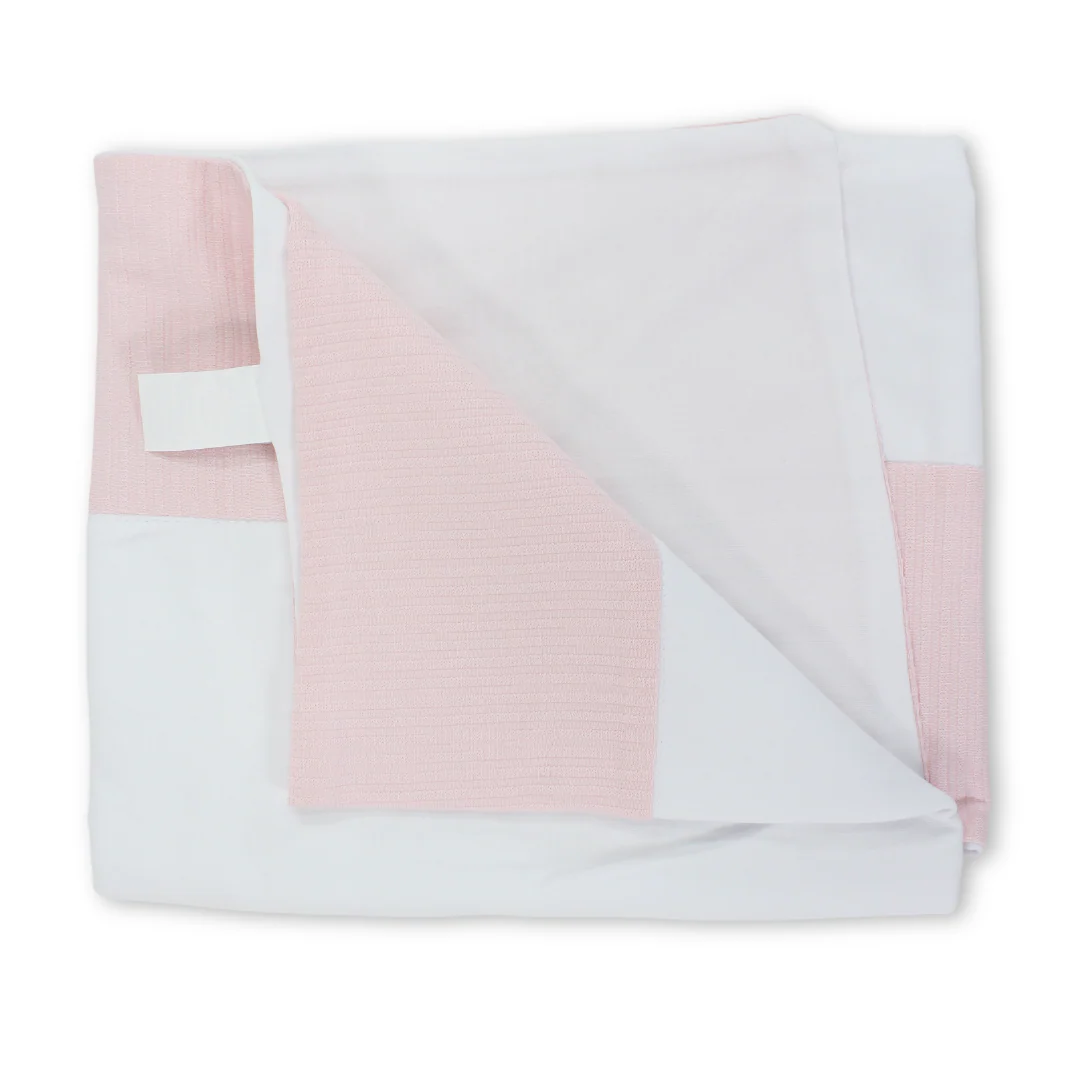 Cotton Baby Blanket – Teddy Bear Embroidery - Image 2