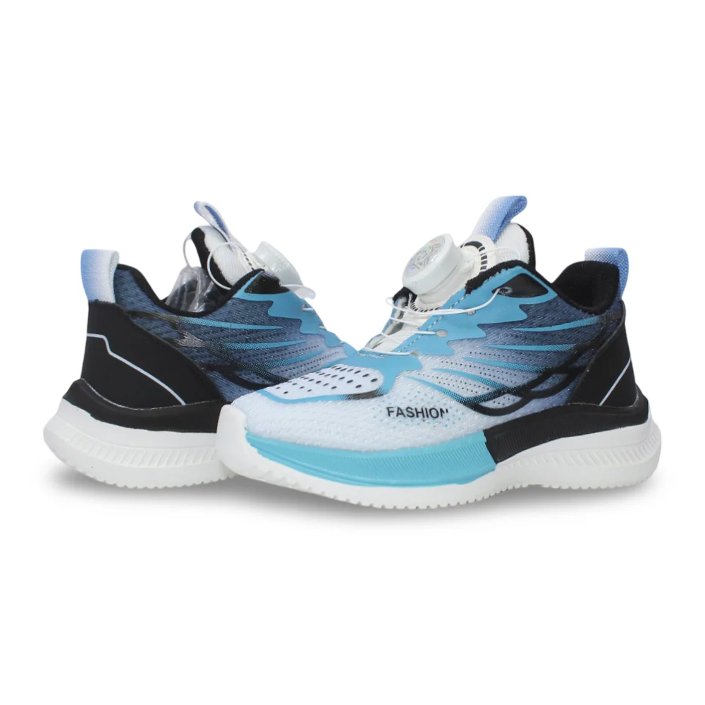Unisex Leather Sneakers – Turquoise - Image 2
