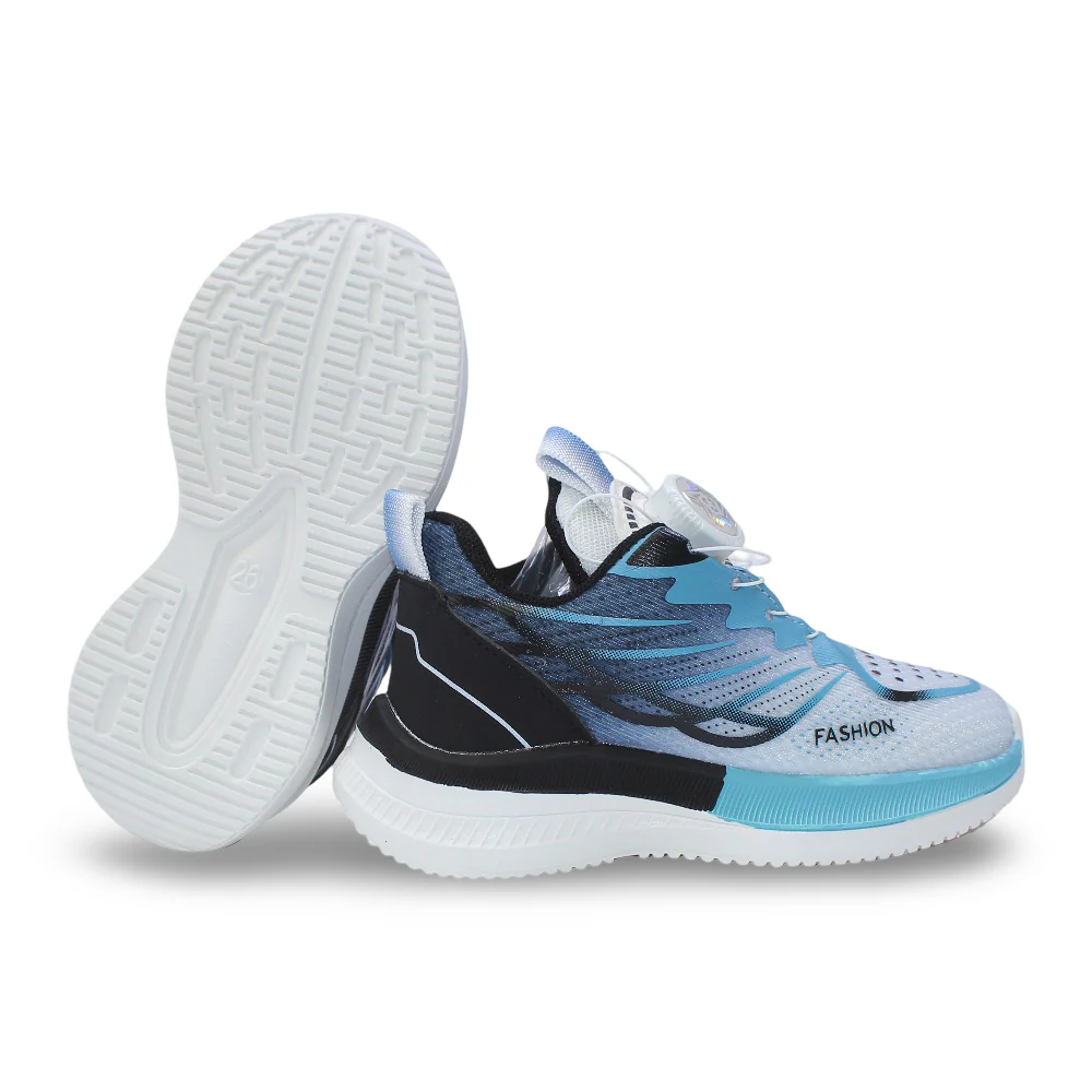 Unisex Leather Sneakers – Turquoise - Image 3
