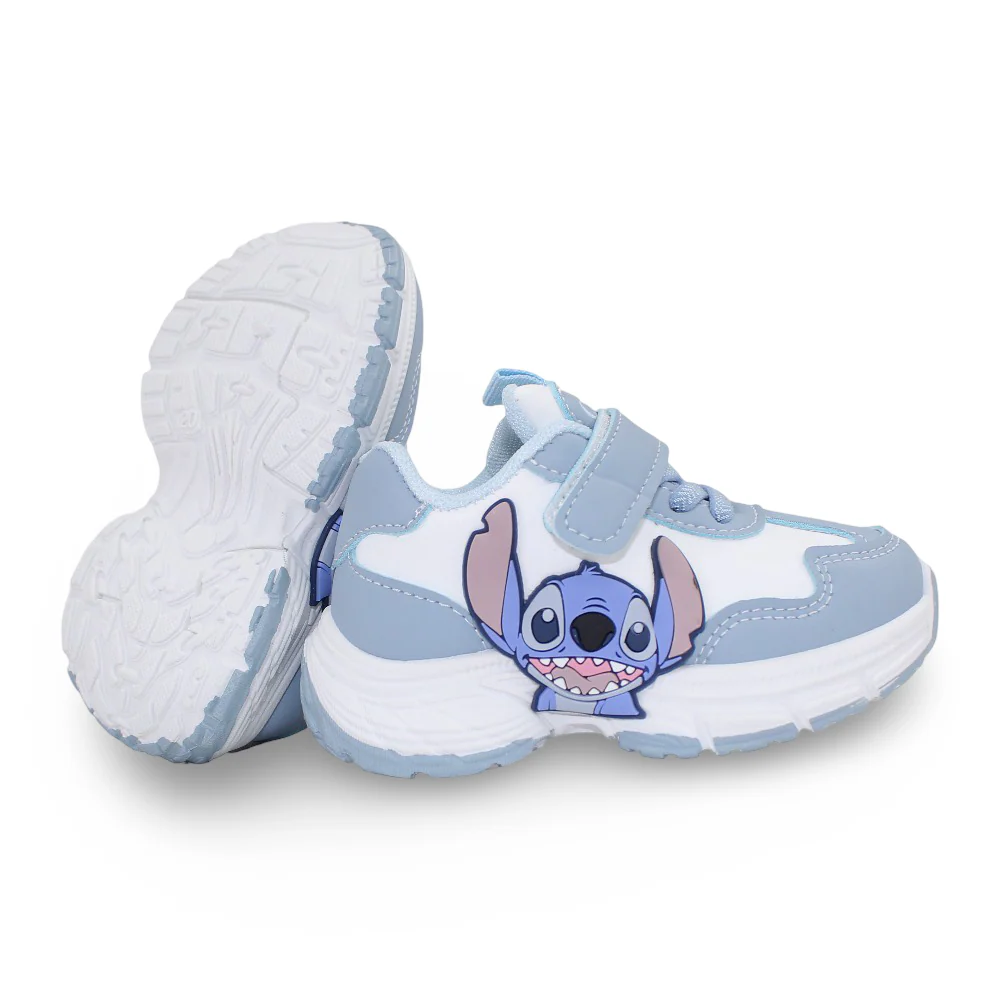 Baby Girls Leather Sneakers – Mint with Stitch Design - Image 3