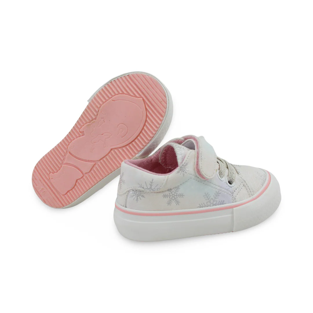 Baby Girls Leather Sneakers – Beige - Image 3