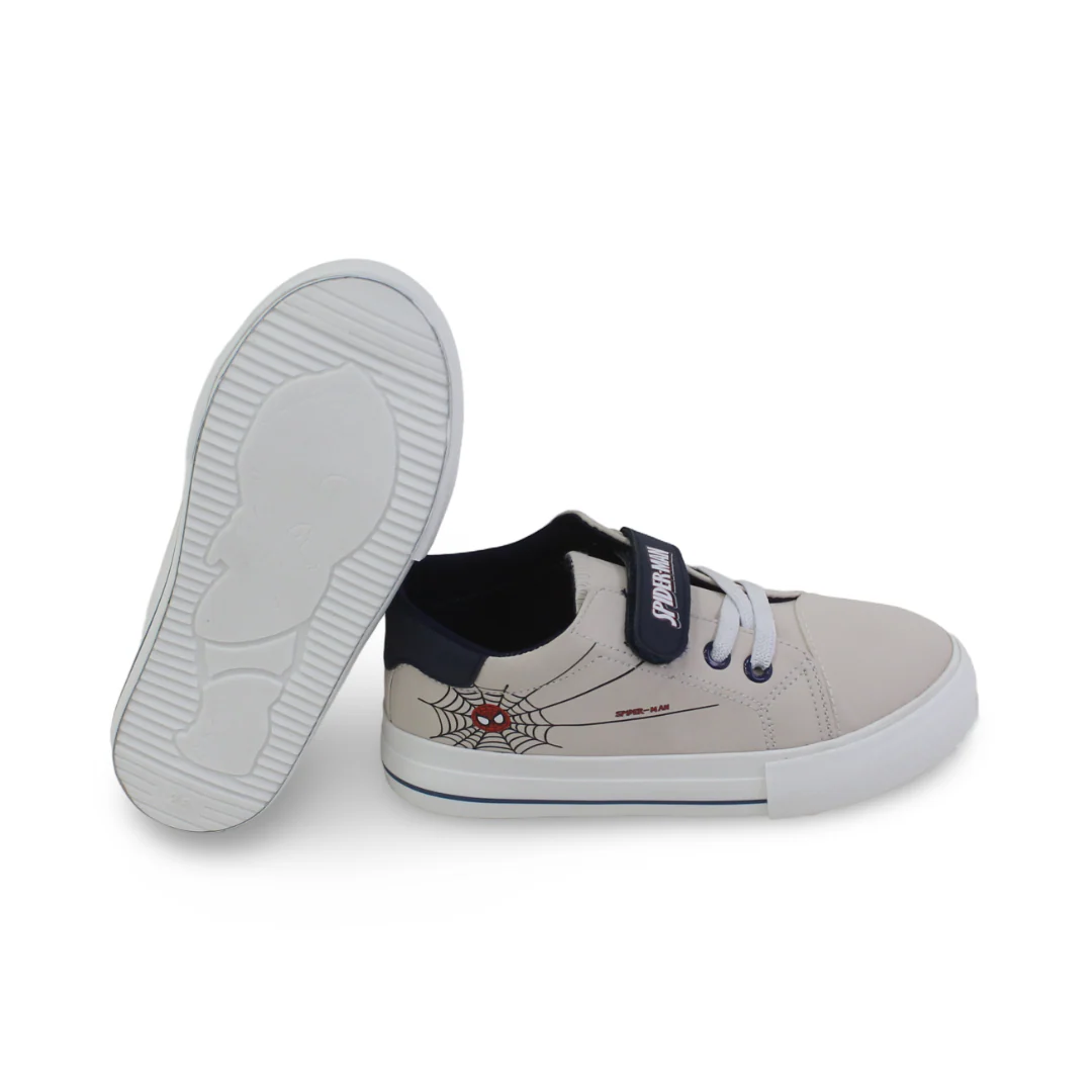 Baby Boys Leather Sneakers – Beige - Image 3