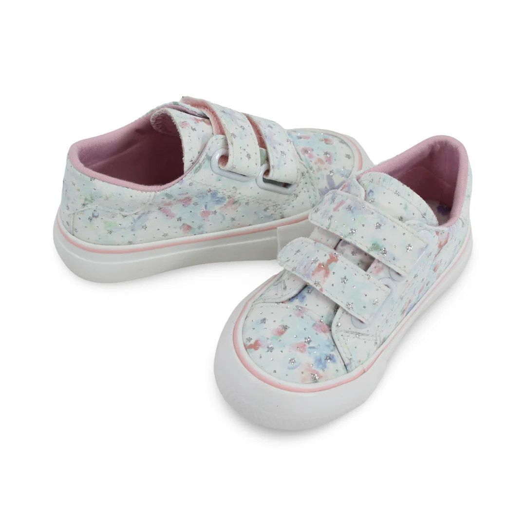 Baby Girls Leather Sneakers – White - Image 2