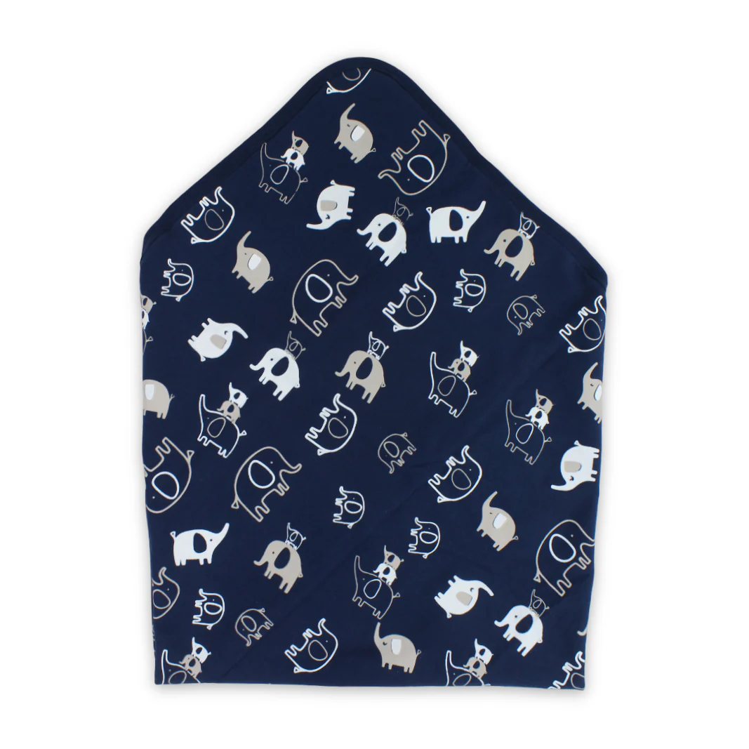 Cotton Baby Blanket – Elephant Print - Image 2