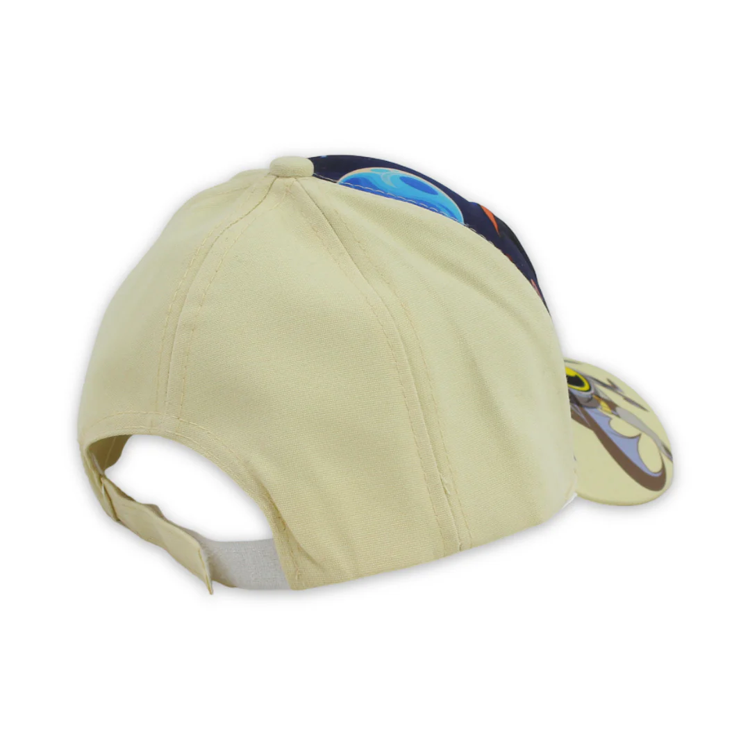 Boys Cap – Beige with Batman Print - Image 2