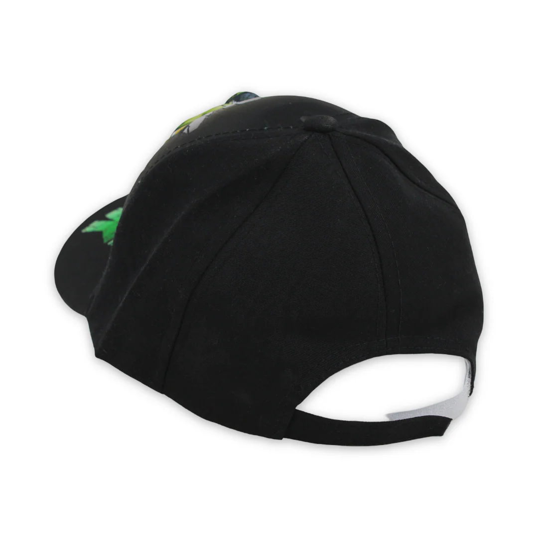 Boys Cap – Black with Hulk Print - Image 2