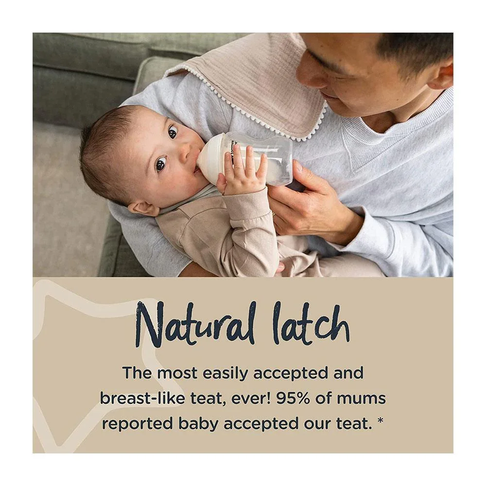 Pack of 6 - Tommee Tippee Kindness Closer to Nature Baby Bottles 260ml - Image 4