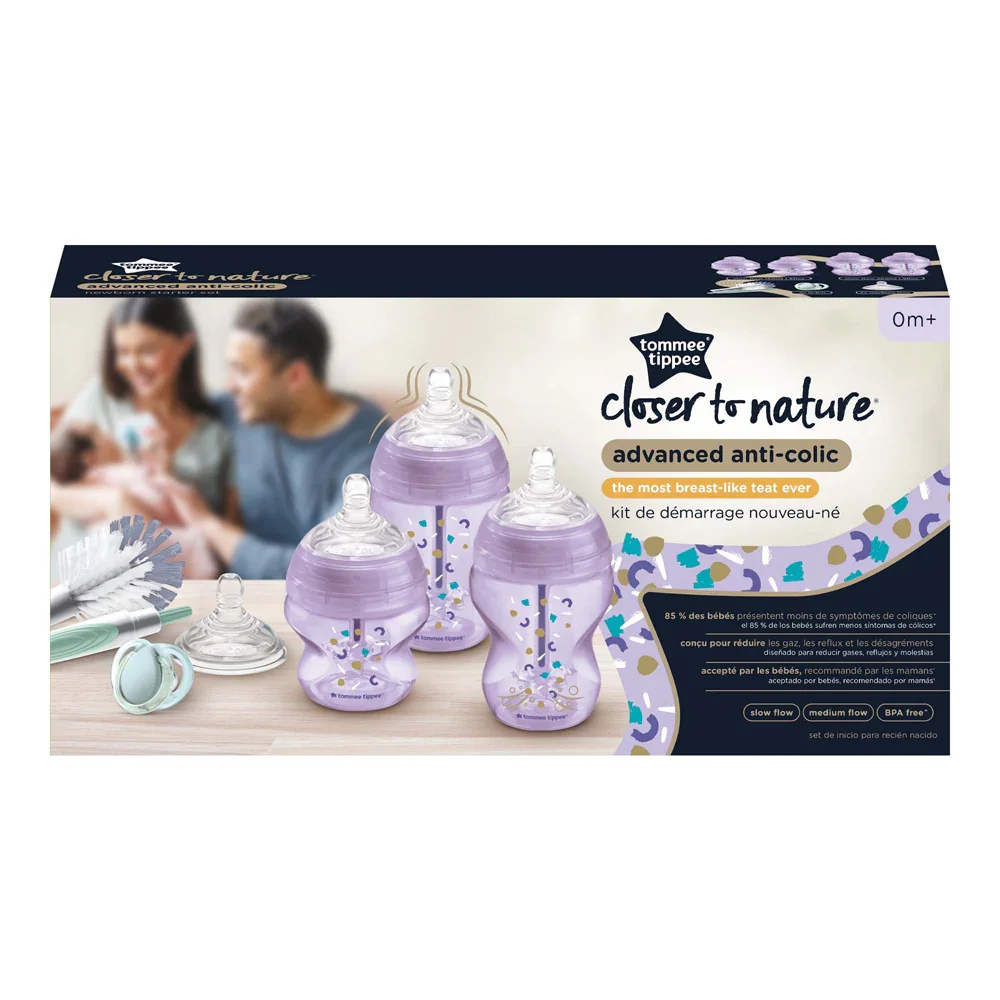 Tommee Tippee Anti-Colic Birth Kit – Purple - Image 3