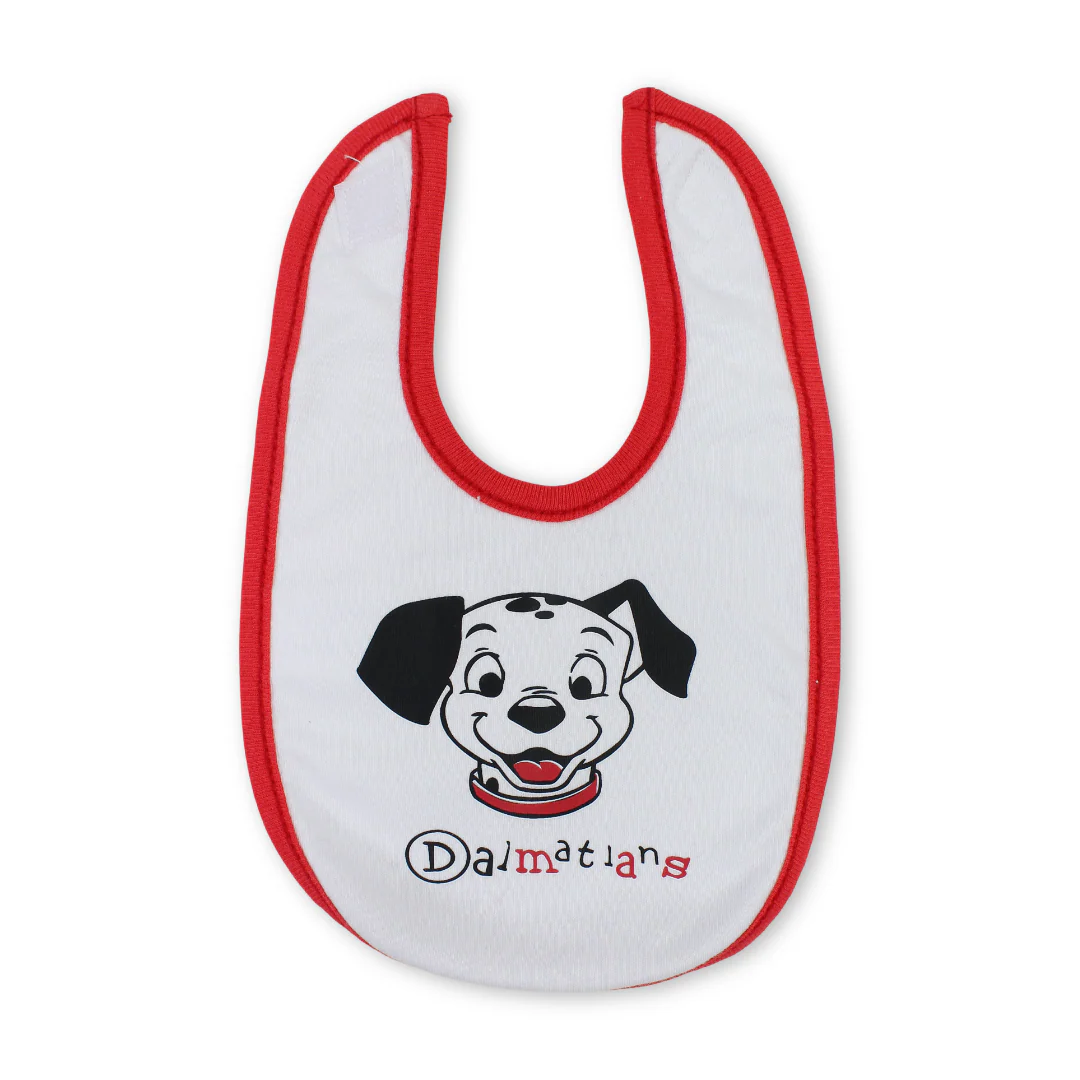Cotton Baby Bib – 101 Dalmatians Print - Image 4