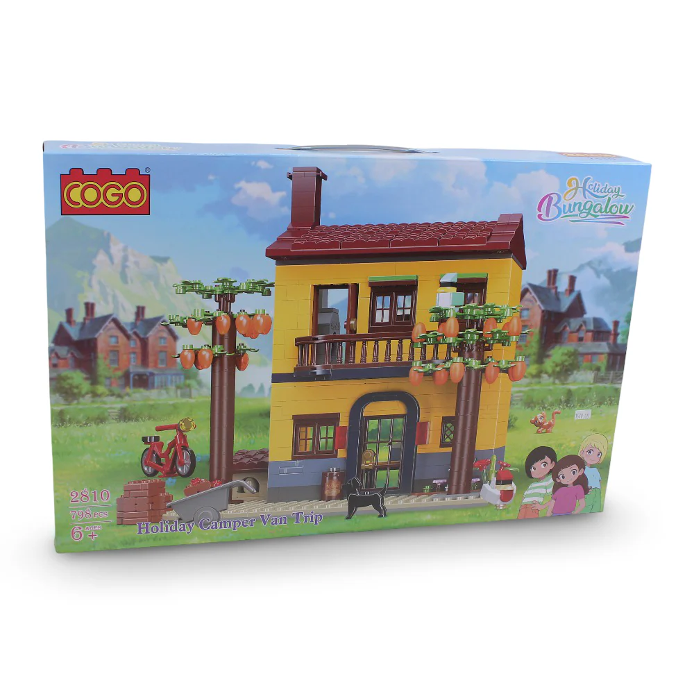 Cogo Holiday Camper Van Trip Building Blocks Set – 798 Pieces - Image 2
