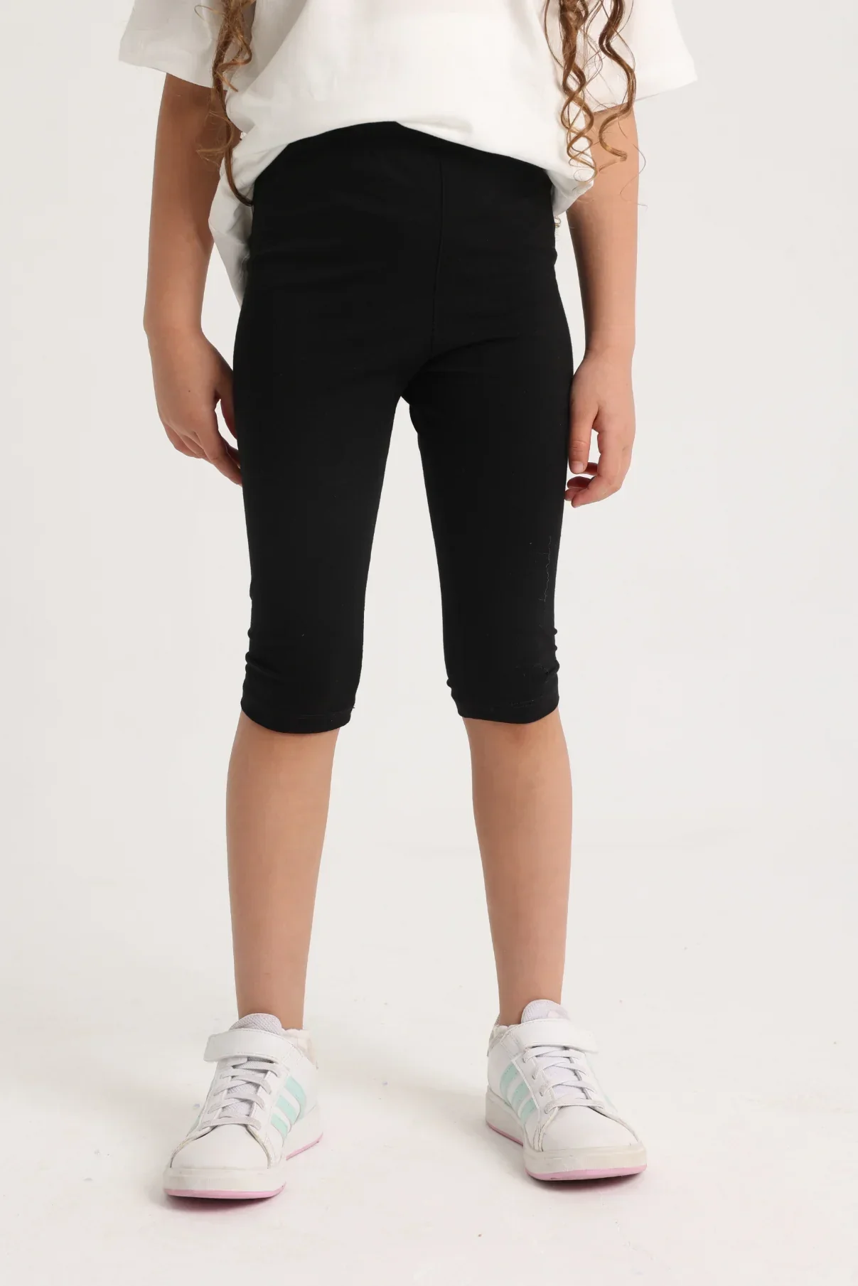 Girls Black Cotton Leggings – Pantcourt Style - Image 5
