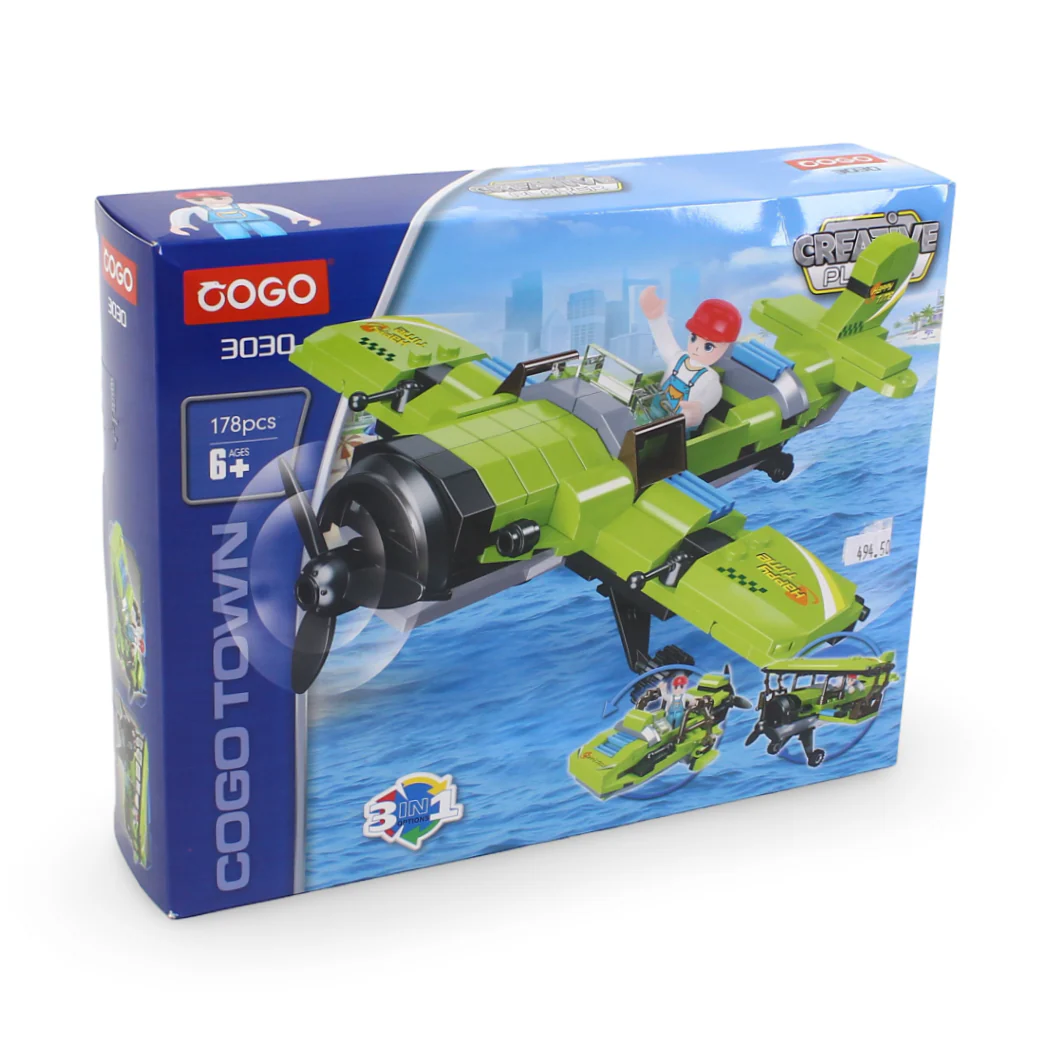 Cogo Town 3-in-1 Creative Player Building Block Set – 178 Pcs - Image 2