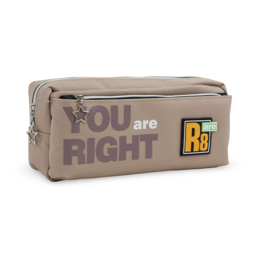 "You are Right" Pencil Case – Beige