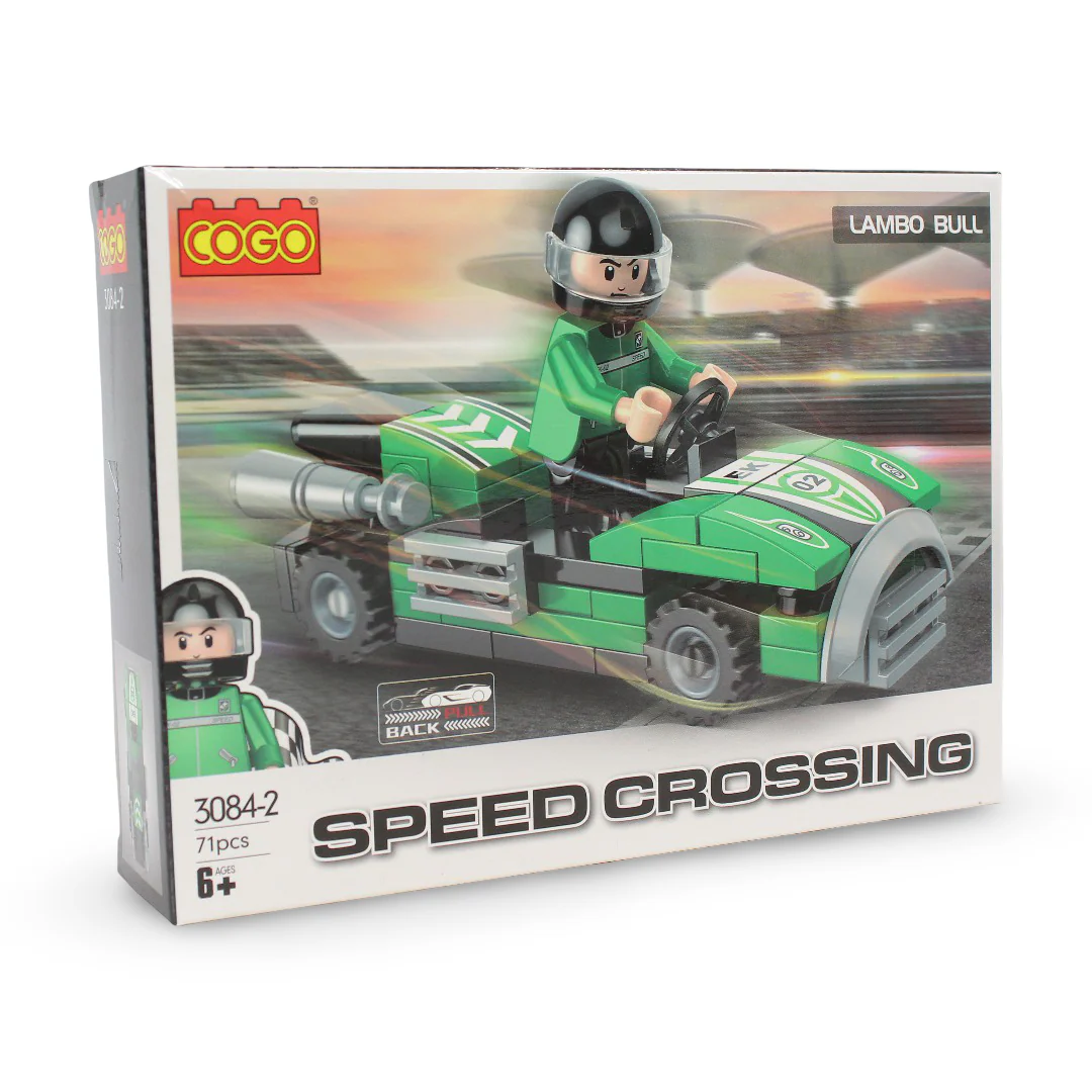 Cogo Speed Crossing Aston D5 Racing Car Building Block Set 6in1 - Image 2